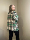 Mocha/Green Plaid Shacket