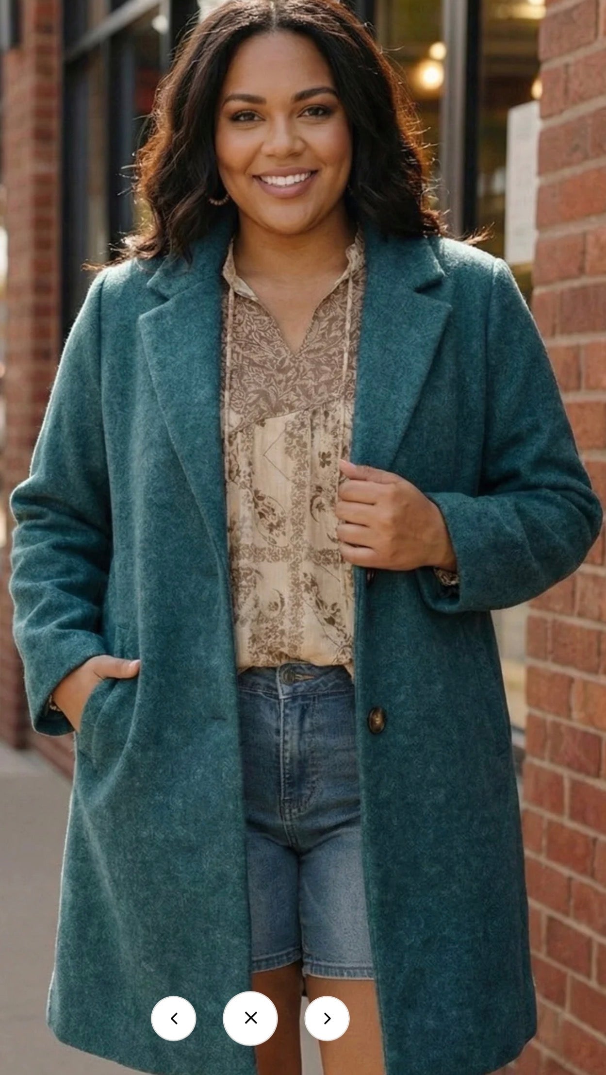FROSTED TEAL DREAM COAT